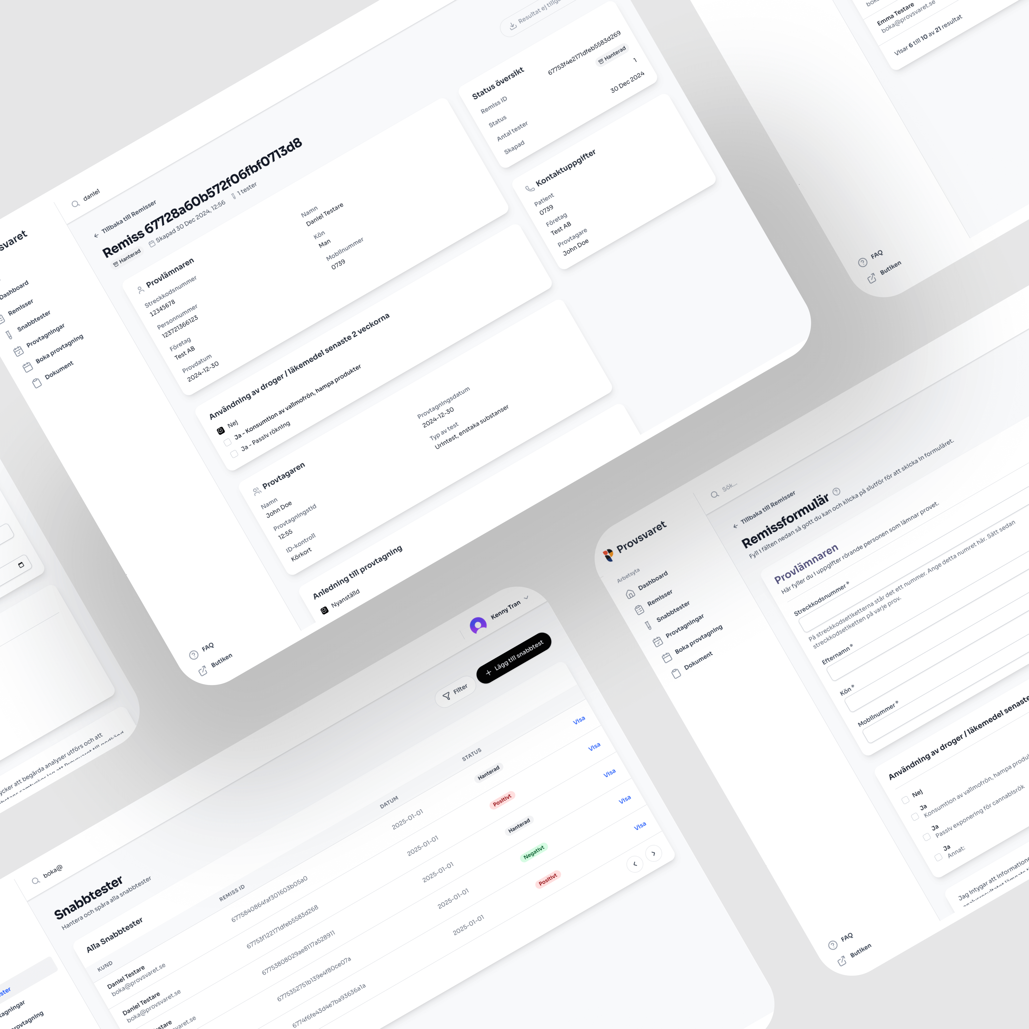 Platform overview interface
